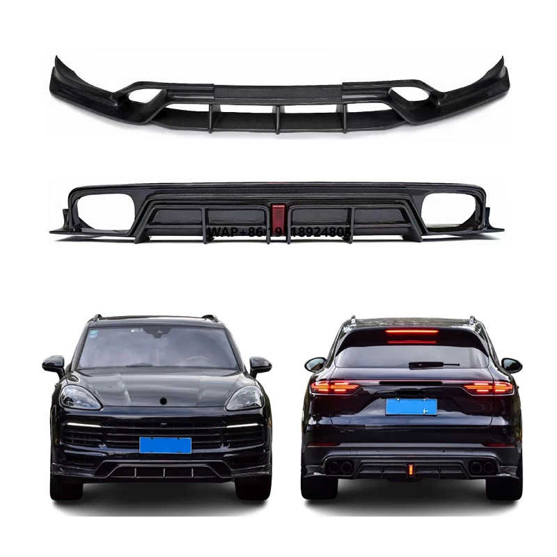 

Upgraded SD Carbon Fiber Front and Rear Bumper for Cayenne 2018-2023 Coupe Carbon Fibre Styling