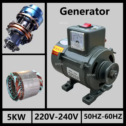 Free Energy 5KW 10KW Permanet Magnet Generator 220V Magnetic AC Alternator Low RPM Brushless Dynamo Silent Generator