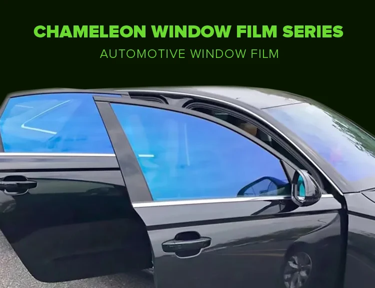 Chameleon film for color Red Green  VLT 58%   purple chameleon car window tint film for Car Windows in stock