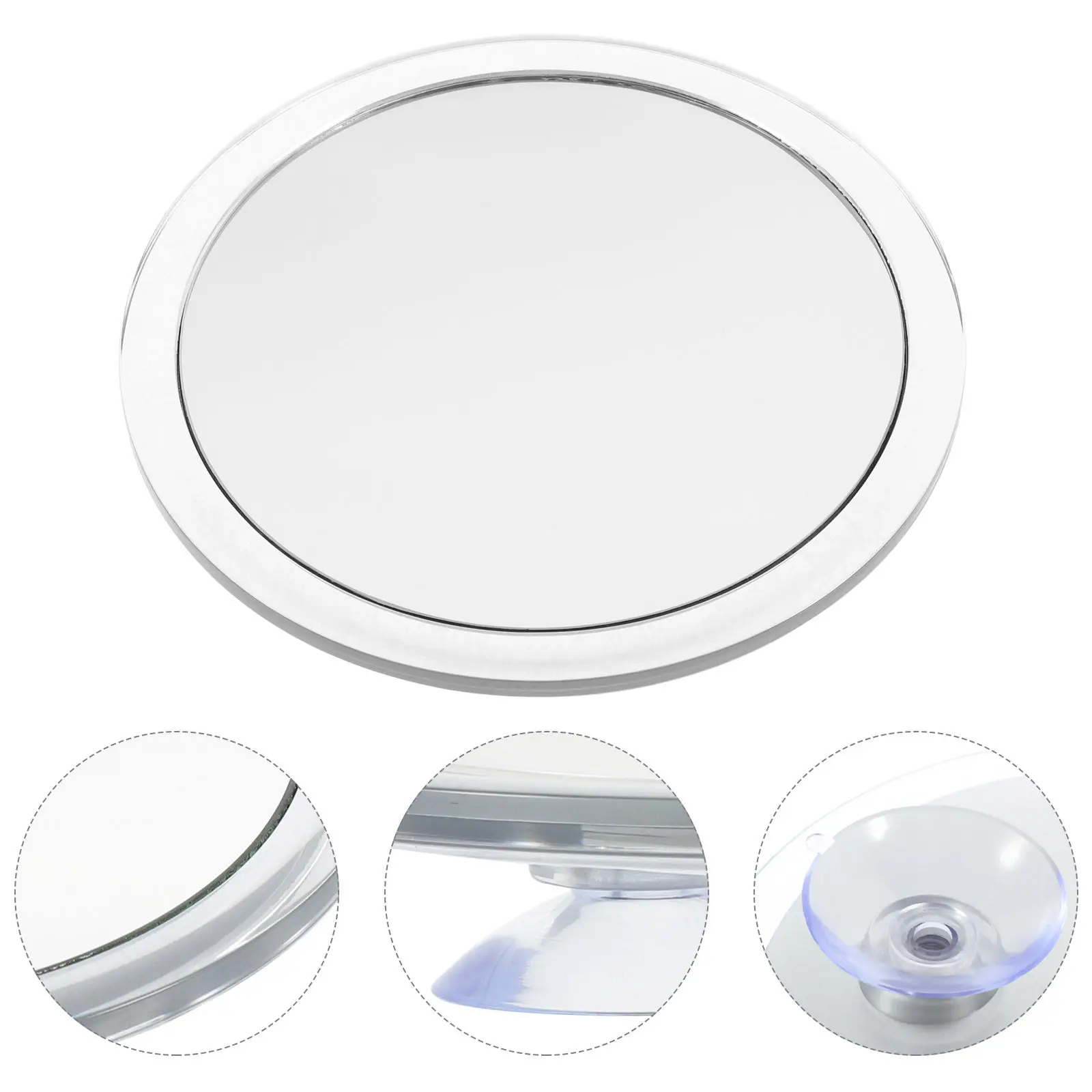 

Mirror Magnification for Makeup with Suction Cup Bathroom Magnfied Silver Hairdressing