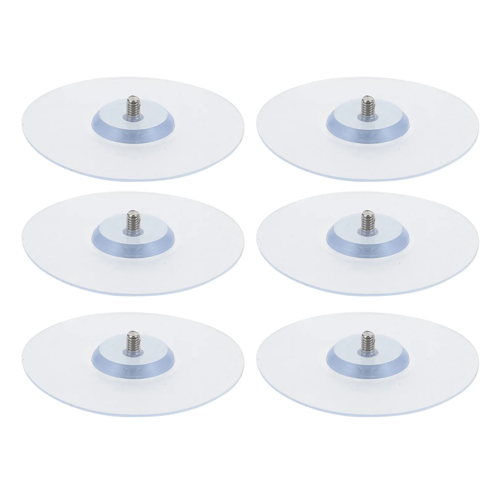 

6pcs Single Hole Adhesive Cabinet Pull Handles Sticky Disks for Door Knob Furniture ABS Material Multi purpose Nail Sticker