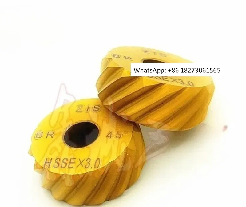 

1 шт., высокая твердость, сетка с большим шагом зуба 3,0, двойной колесный сетчатый прокатный нож, титановое покрытие, 3,0 мм, 45 градусов