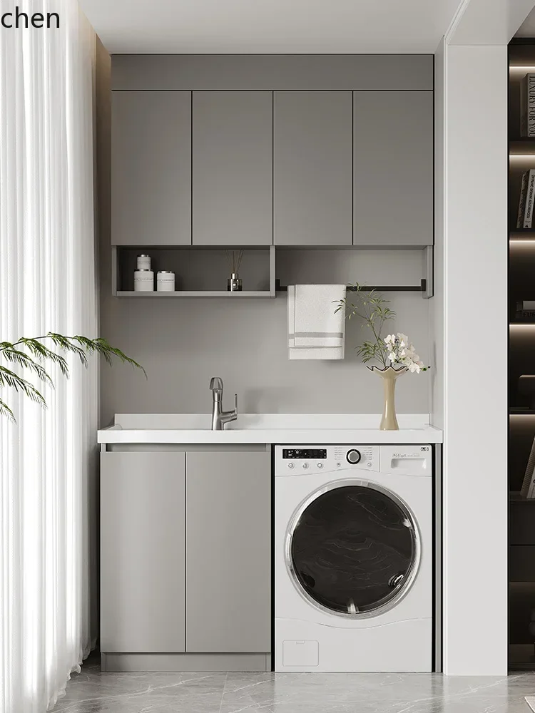 d3 Aluminum Balcony Washing Machine Cabinet Combination Balcony Cabinet Washing Machine Cabinet Companion Superior Workmanship