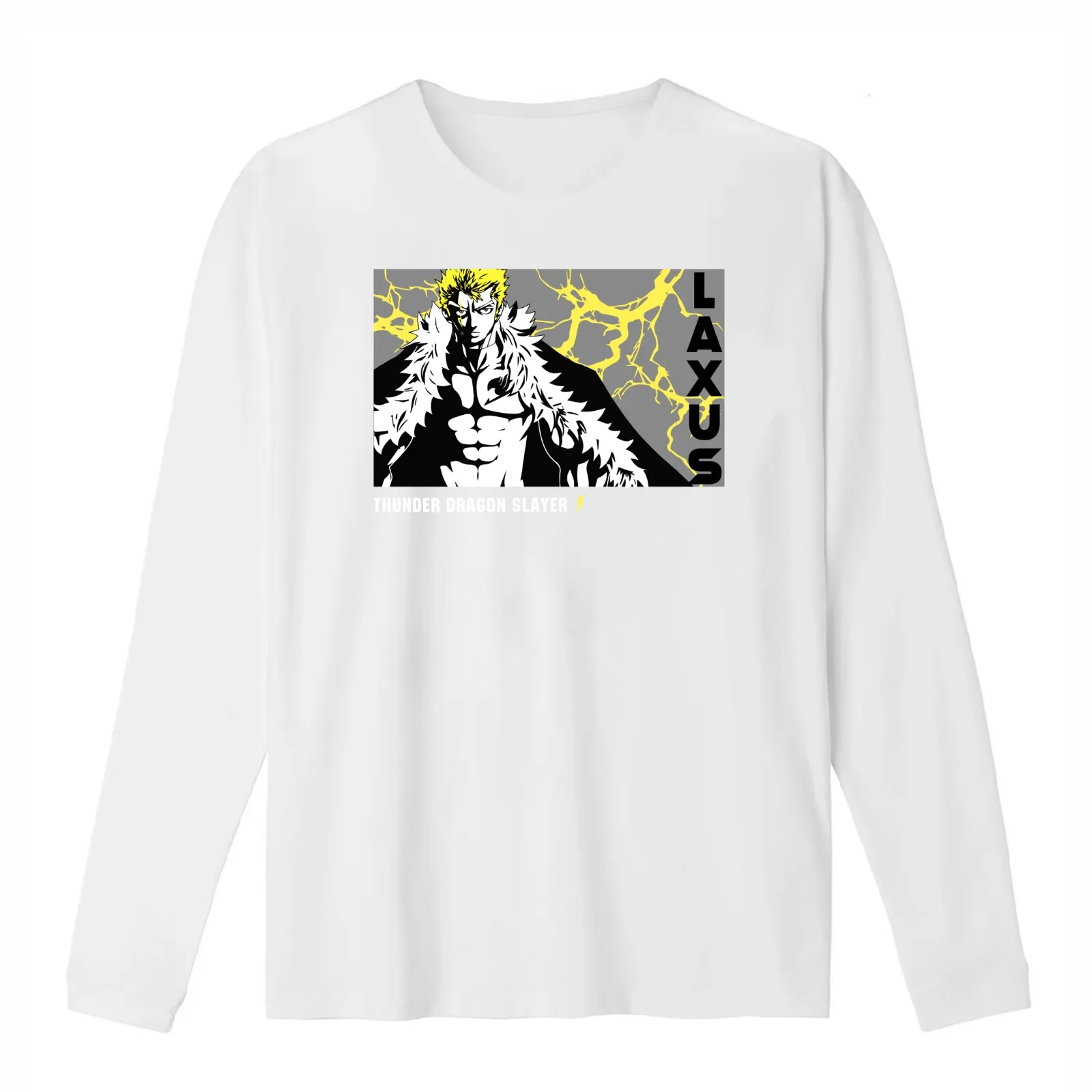 Laxus Dreyar T-Shirt Summer Casual Cotton Tee Oversized Streetwear Tops Vintage Graphic Print Loose Fit Short Sleeve