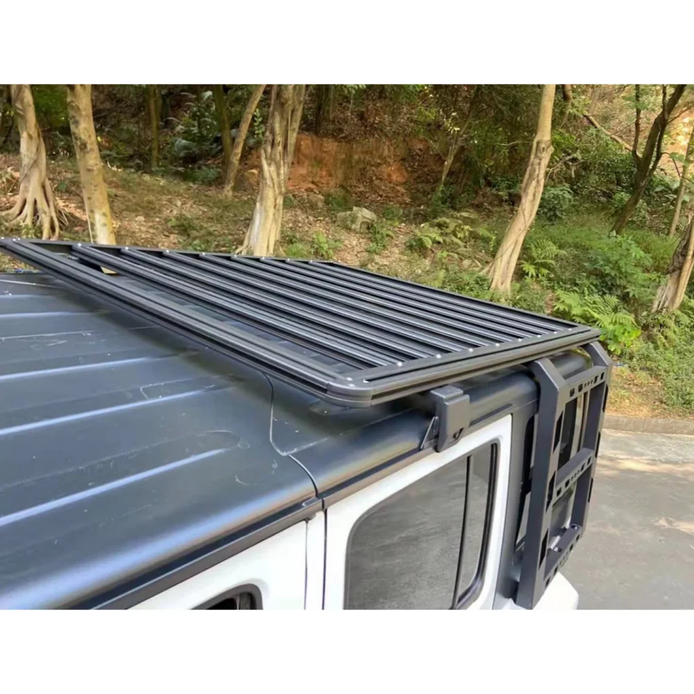 

4-Door Aluminum Roof Rack With Ladder For JK5001 Je Ep 2007-2017 JK Camping Trip 2016 Auto Parts