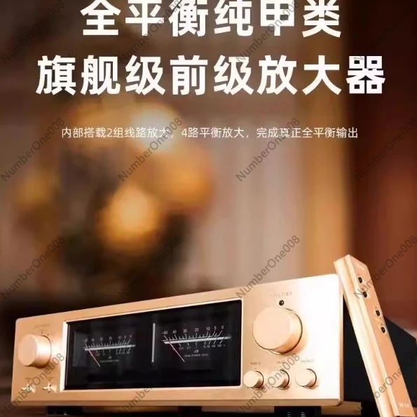 Musys C2860+ Fully Balanced Preamplifier for Accuphase C-2860 Plus, 12V RMS XLR Output HiFi Stereo Preamp Clone