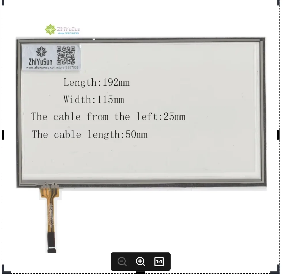 

ZhiYuSun NEW KDT-6929 192mm*115mm 8inch 4 line For CarDVD touch screen panel 192*115 this is compatible