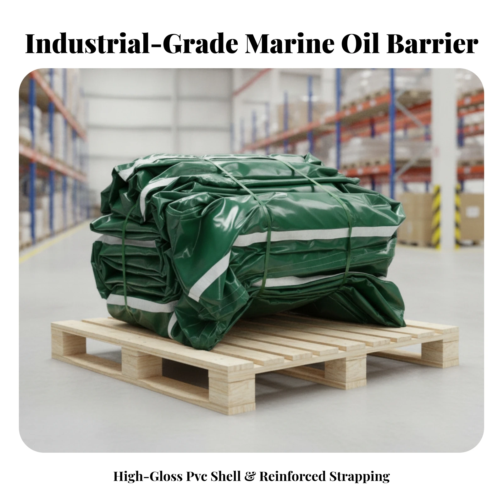 Inflatable Oil Containment Barrier Quick-Deploy PVC Oil Spill Barrier Floating Garbage Fence Heavy-Duty Reusable