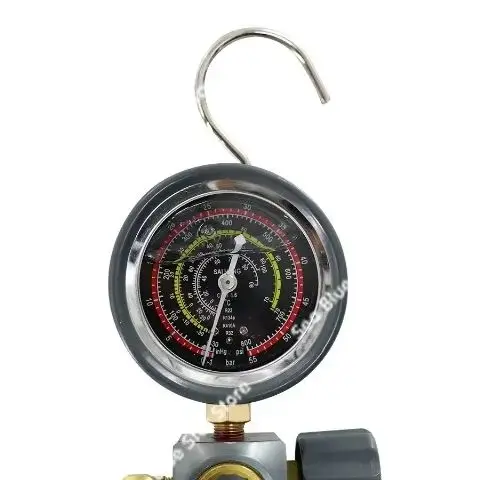 refrigerant high pressure and low pressure liquid pressure meter R134aR410R32 tool set  Comes with exhaust fluoride meter,