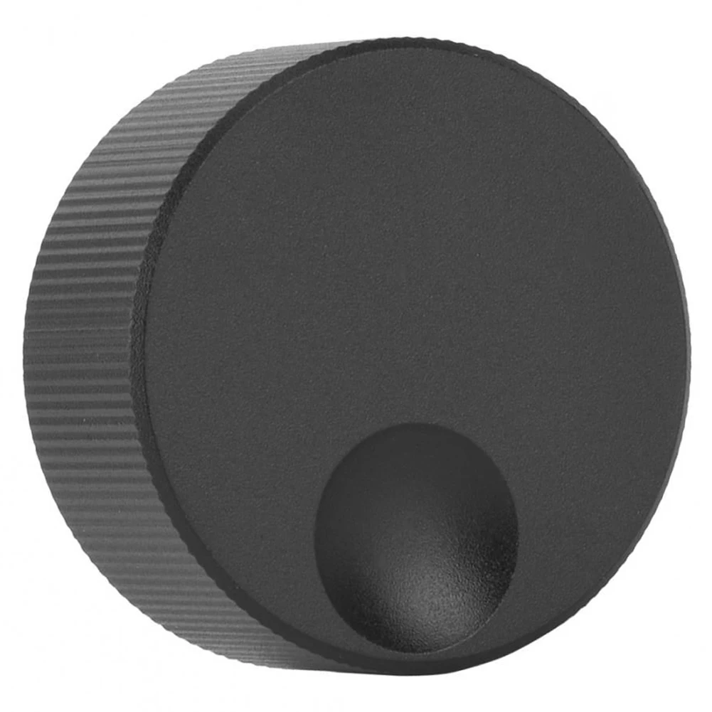 Replacement Volume Control Knob in Solid Aluminum with Black Matte Coating Suitable for 6mm Potentiometer Shaft