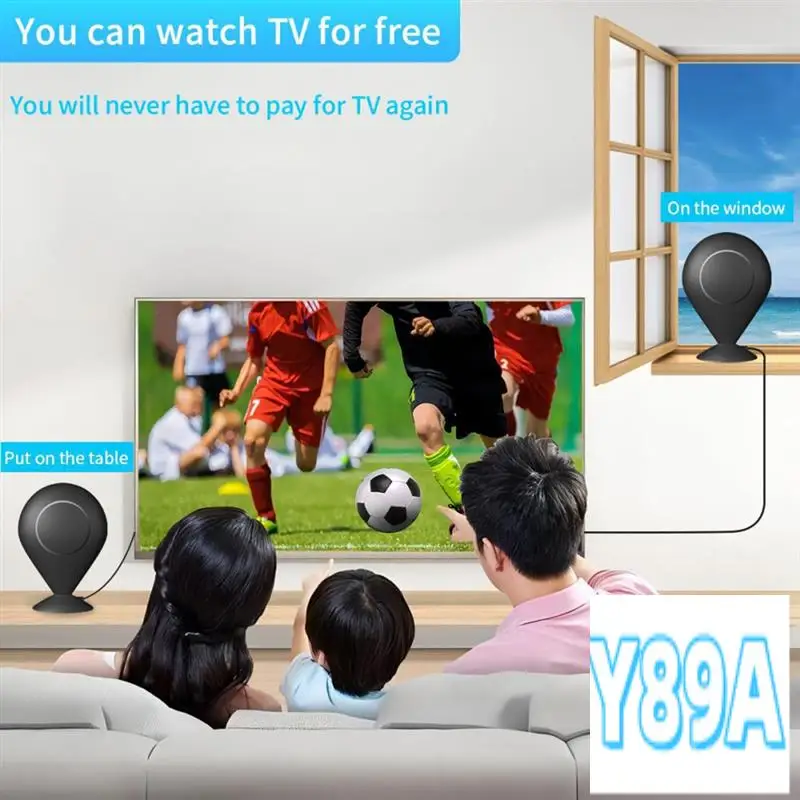 

GO-Indoor Antenna Amplifier 3000 Miles With Amplifier Signal Intensifier Supporting 4K1080P Digital Tv Antenna