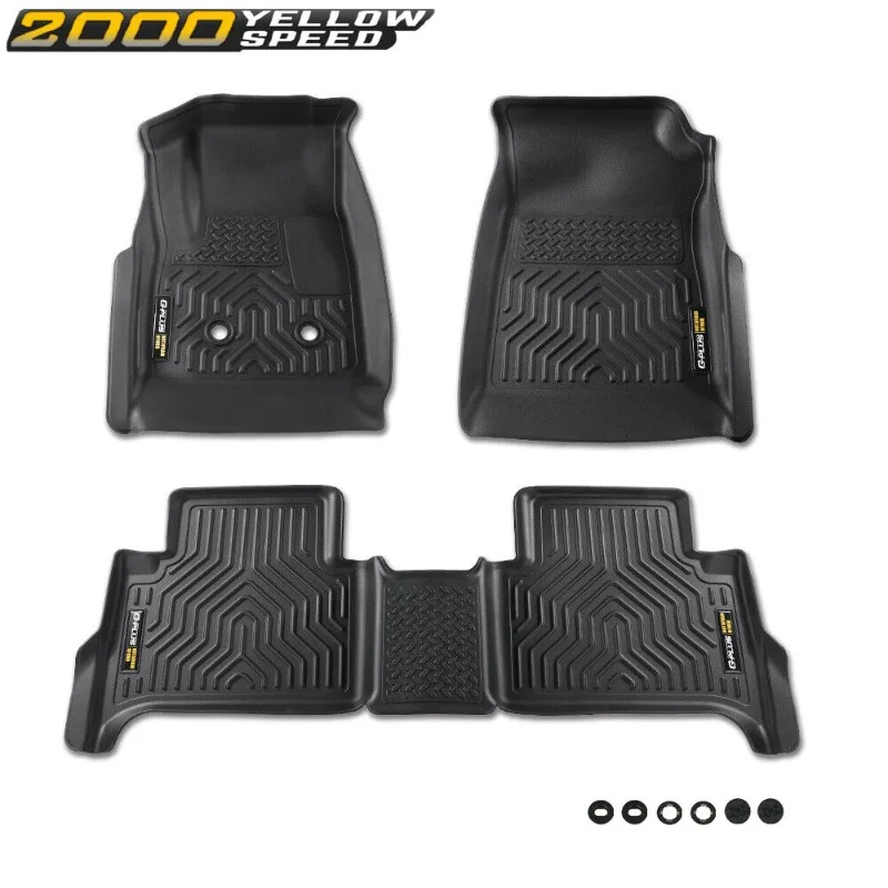 Floor Mats Fit For 2015-2022 Chevy Colorado Crew Cab/ GMC Canyon Full Set Liners United States