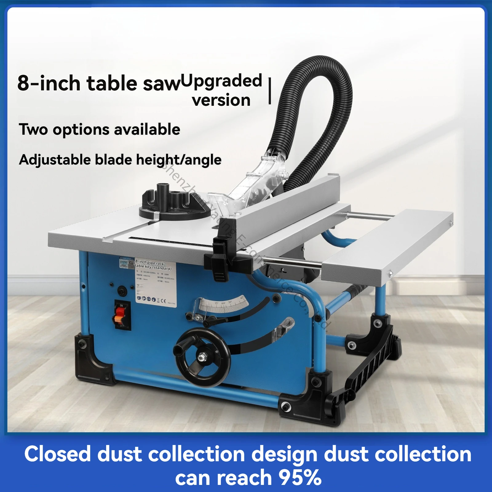 New 8-inch Upgraded Small Table Saw Cutting Small Material 45-degree Miter Small Household Cutting Saw