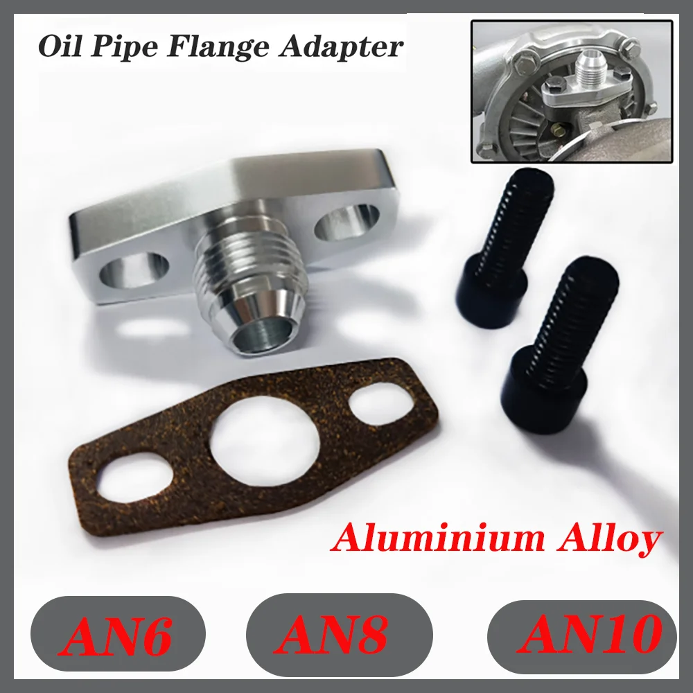 

Aluminium Alloy Turbo Oil Return/Drain Flange AdapterAN6 AN8 AN10 For GT28 GT30 GT35 T25 EP-TF006 Slvery