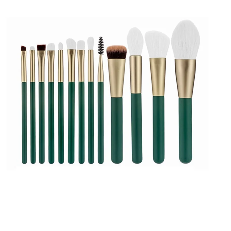 13Pcs Makeup Brush Set Fiber Hair Foundation Brush Loose Powder Brush Eye Shadow Brush Beauty Tool Set