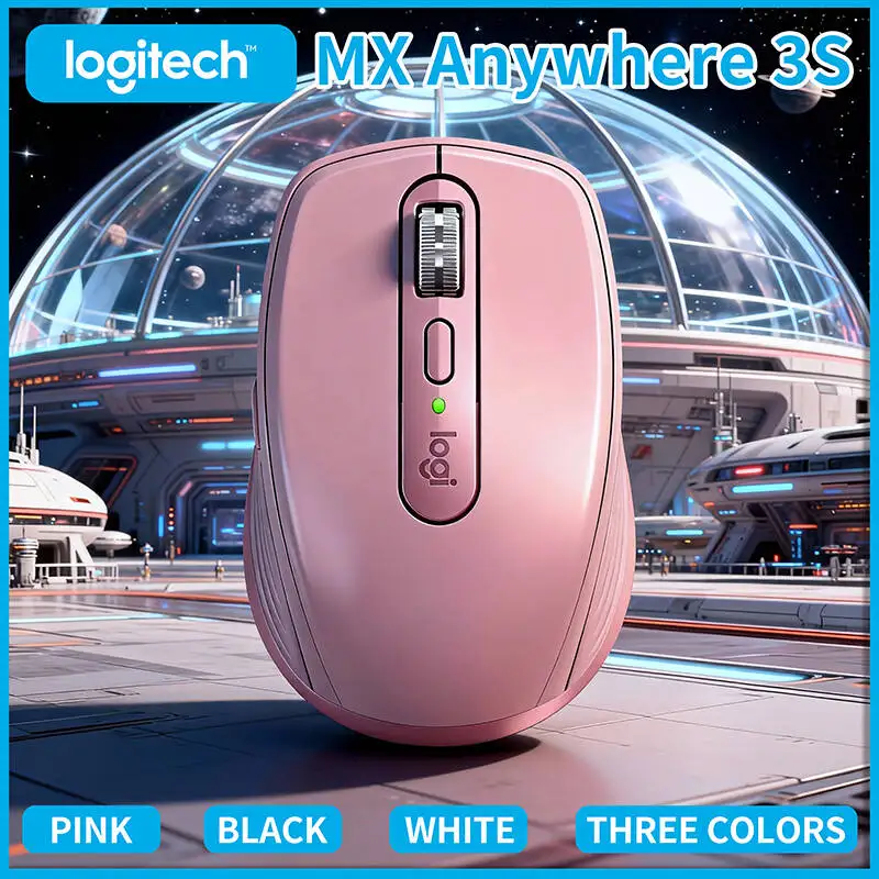 

Компактная мышь Logitech MX Anywhere 3S, эргономичный дизайн, перезаряжаемая, с быстрым прокруткой для портативных ПК Mac