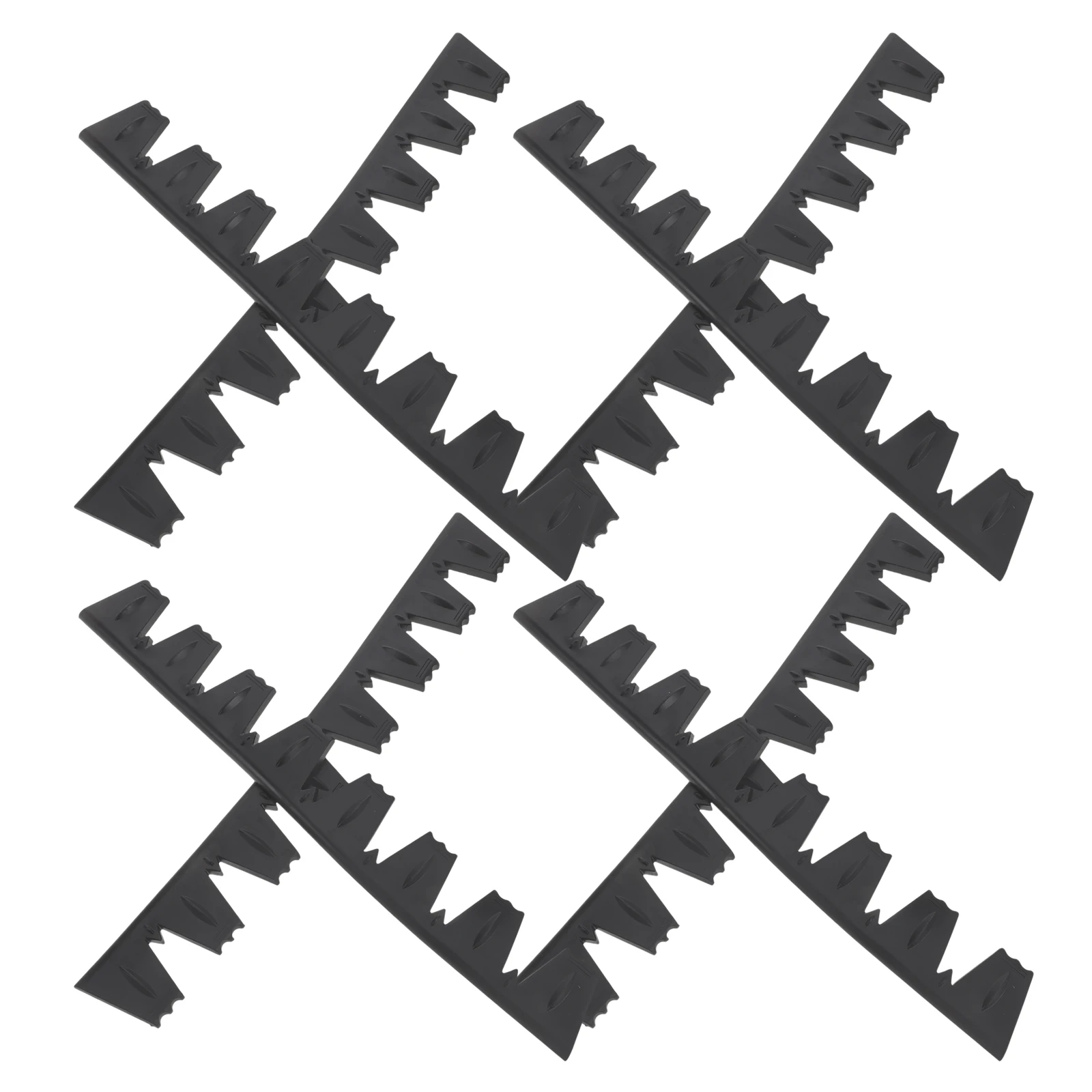 

8pcs Bumper Guard Decorative Accessories Jagged Rubber Scrape Protection for Cars Rear Protector Car Bumper Shield Cover