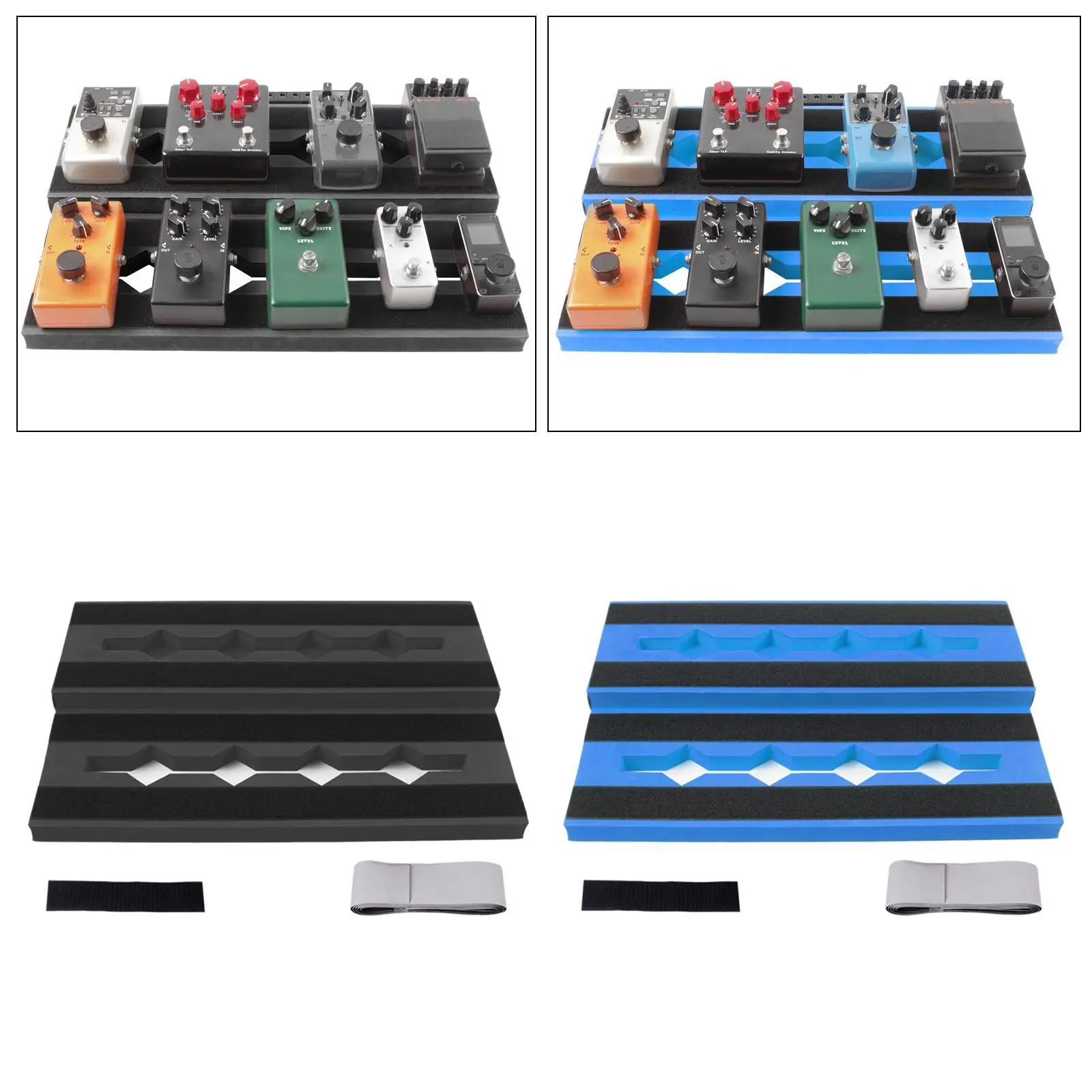 

Large Guitar Effect Pedal Board Guitar Accessories Nonslip Stable Lightweight Pedalboard Single Effect Board for Home Concert