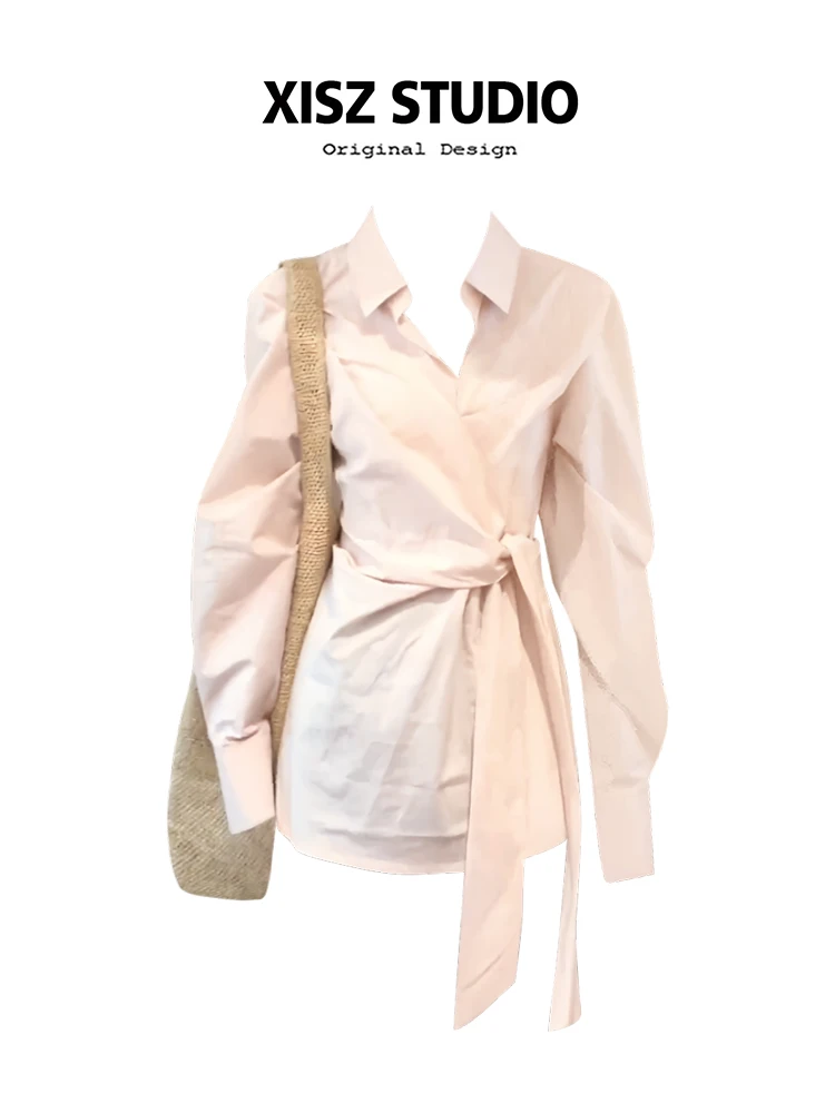 

Women Shirts and Blouse Y2k 90s Vintage Korean Style Harajuku 2000s Elegant Polo-Neck Long Sleeve Shirt Top 2025 Clothes Autumn