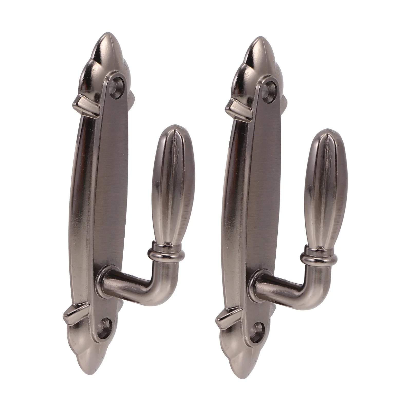 2 szt. ozdobnych metalowych haczyków na zasłony, wytrzymałe, montowane na ścianie, do wielu zastosowań, idealne na prezent na parapetówkę.