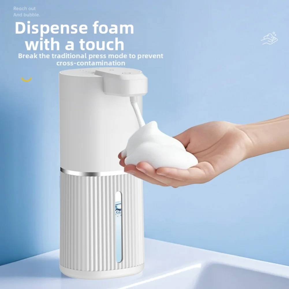 1set Soap Dispenser With Charging Cable Hook USB Automatic Soap Dispenser 1200 MAh IPX5 Waterproof Electric Soap Dispenser