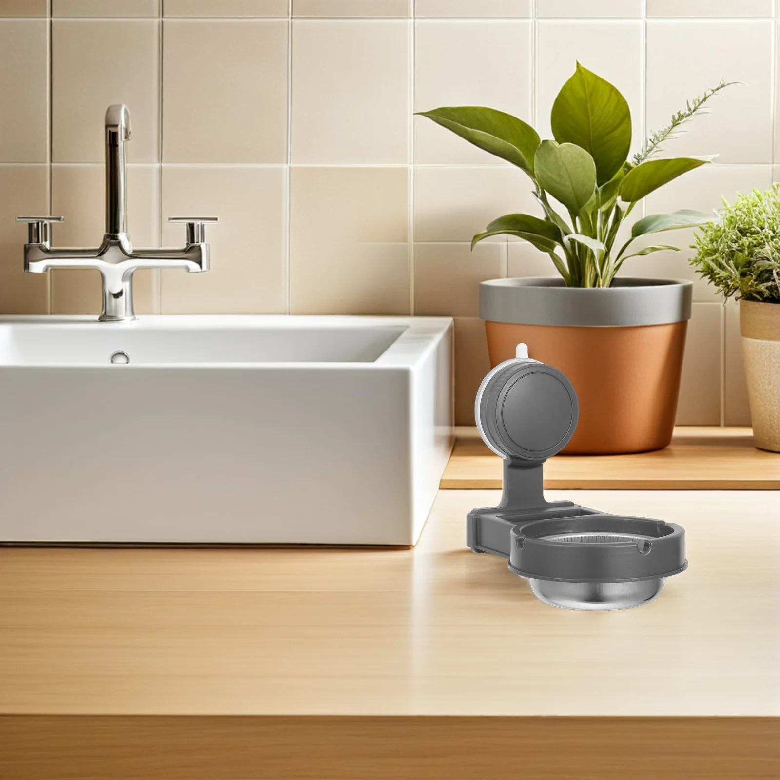 

Wall Mounted Suction Cup Toilet Hanging Cigarette Butt Storage Box No Drill Multifunctional Collector For Bathroom Kitchen Bar