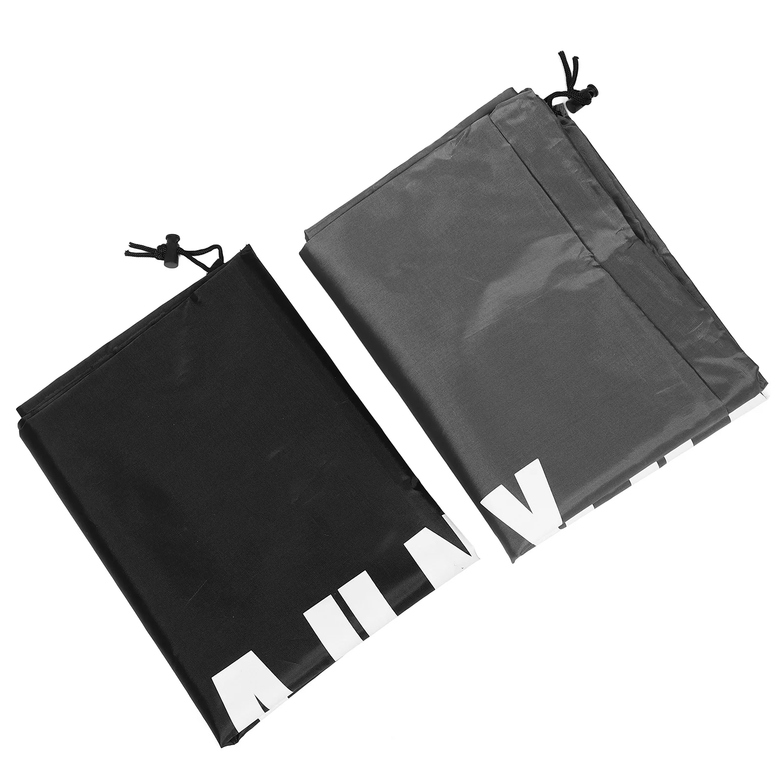 

2pcs Laundry Bag Drawstring Closure 30L Oxford Fabric Organizer For Dirty Clothes Shoes Storage Gray Black Travel Laundry Bags