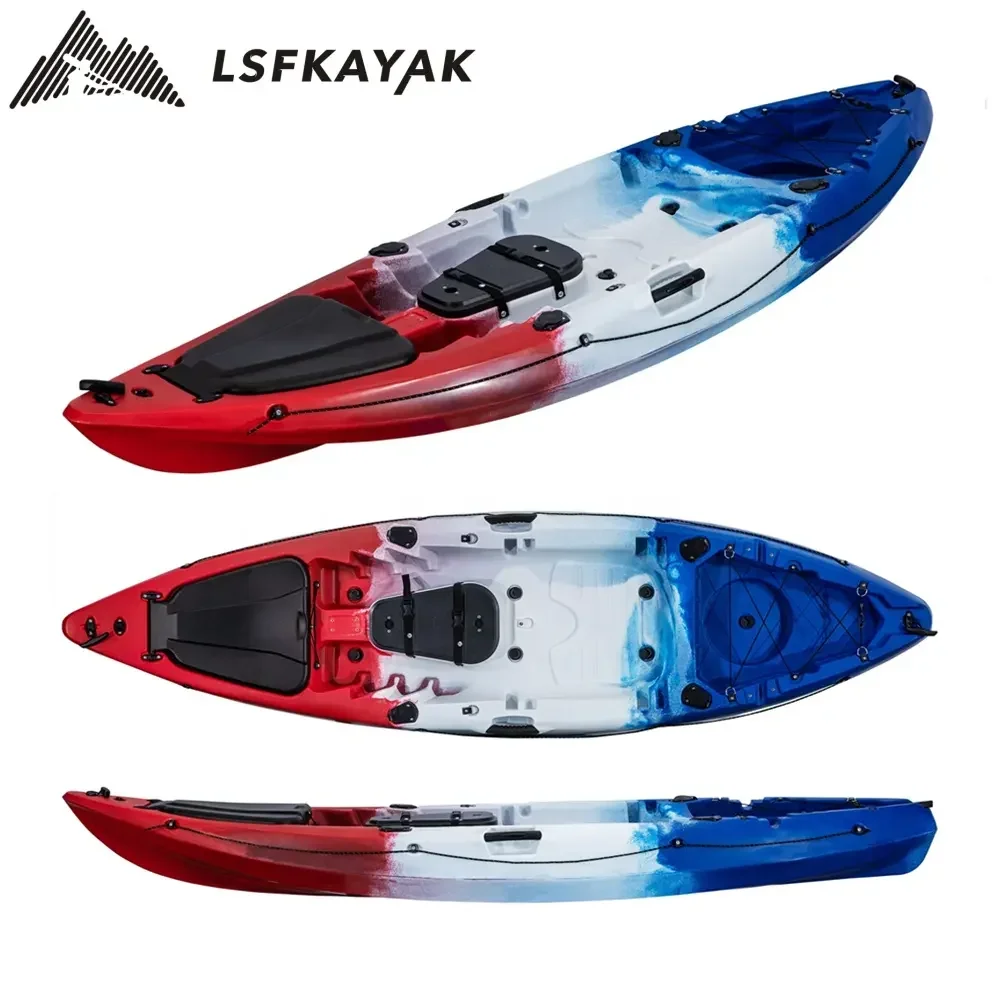 

Popular 2.9 Meter One Person One Seater Single Plastic Sales On Kayaks Fishing Boat Kayak Fishing With Accessories CE