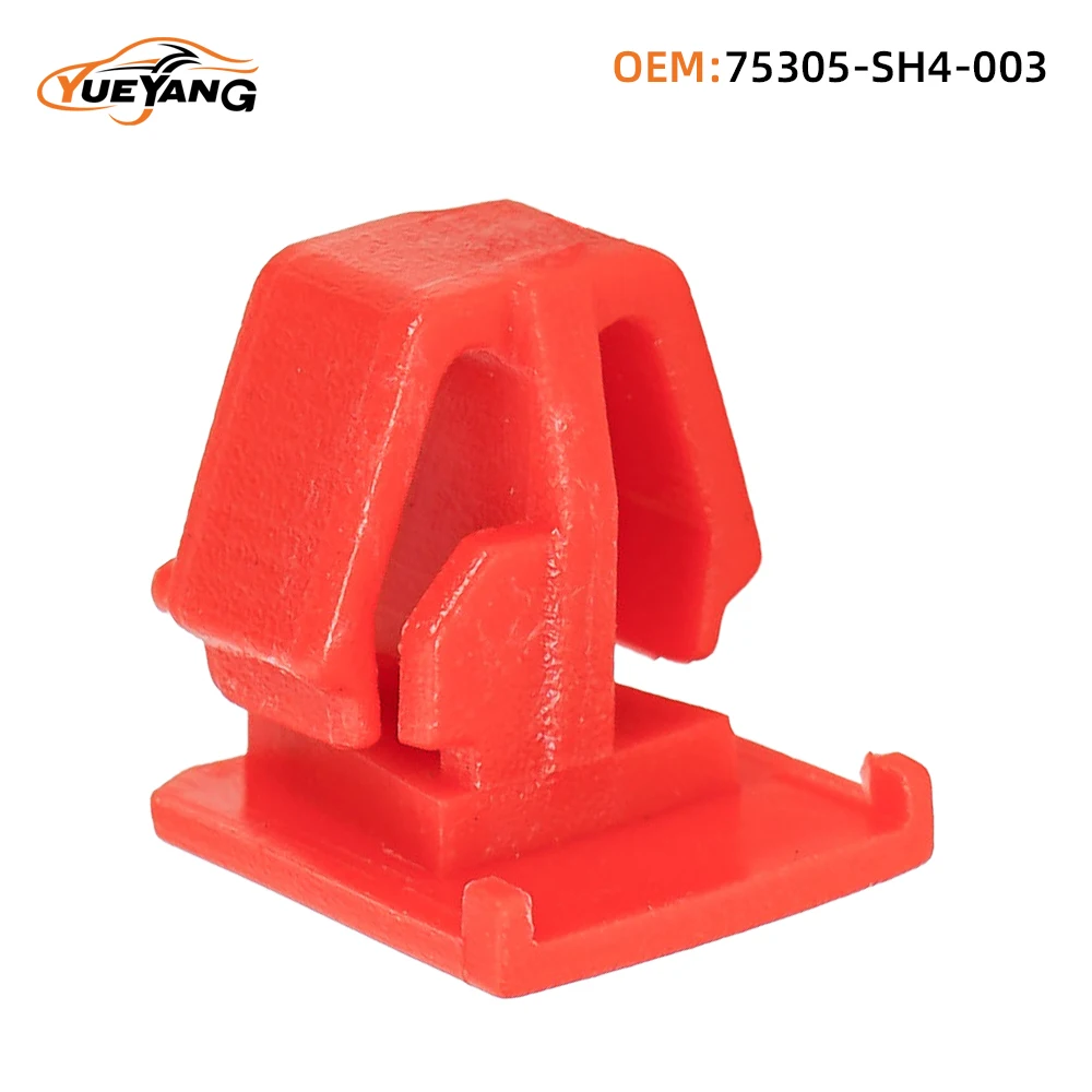 

YUEYANG 75305-SH4-003 Body Side Molding Clip Civic CR-V Acura Red Nylon Door Pannel Clips75305SH4003
