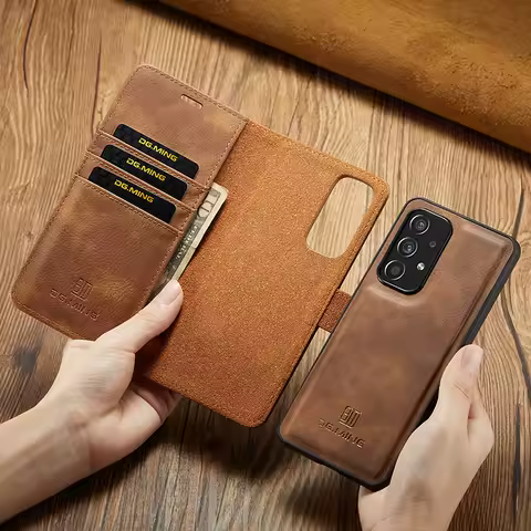Magnetic Wallet Flip Leather Case For Samsung Galaxy S25 Ultra S24 FE S23 Plus S22 S21 S20 A15 A16 A55 A54 A34