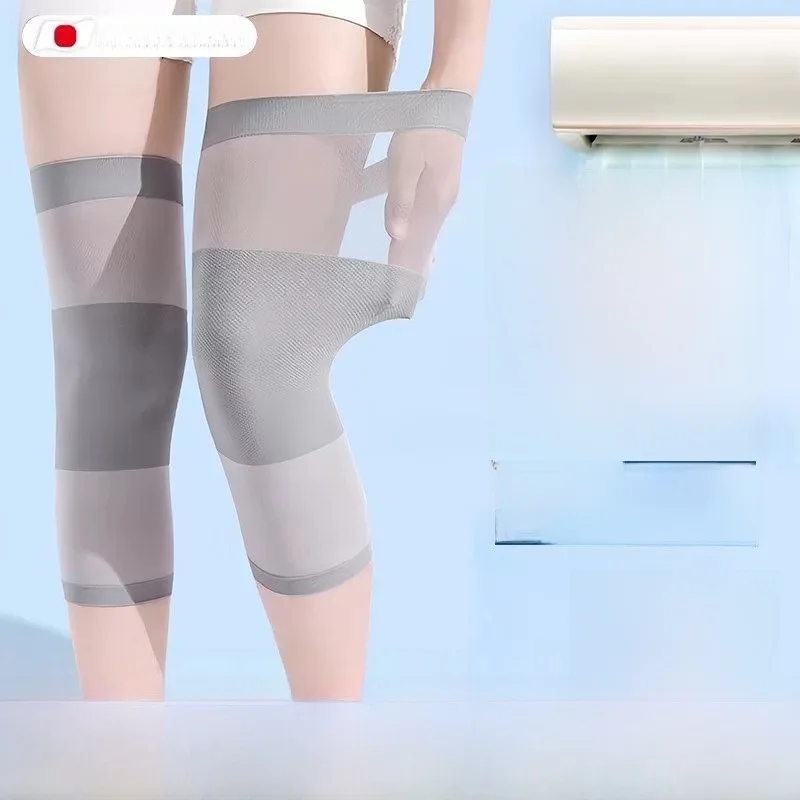summer-thin-knee-pads-women's-joint-warmth-anti-slip-middle-aged-and-elderly-special-air-conditioned-room-cover-knee-support