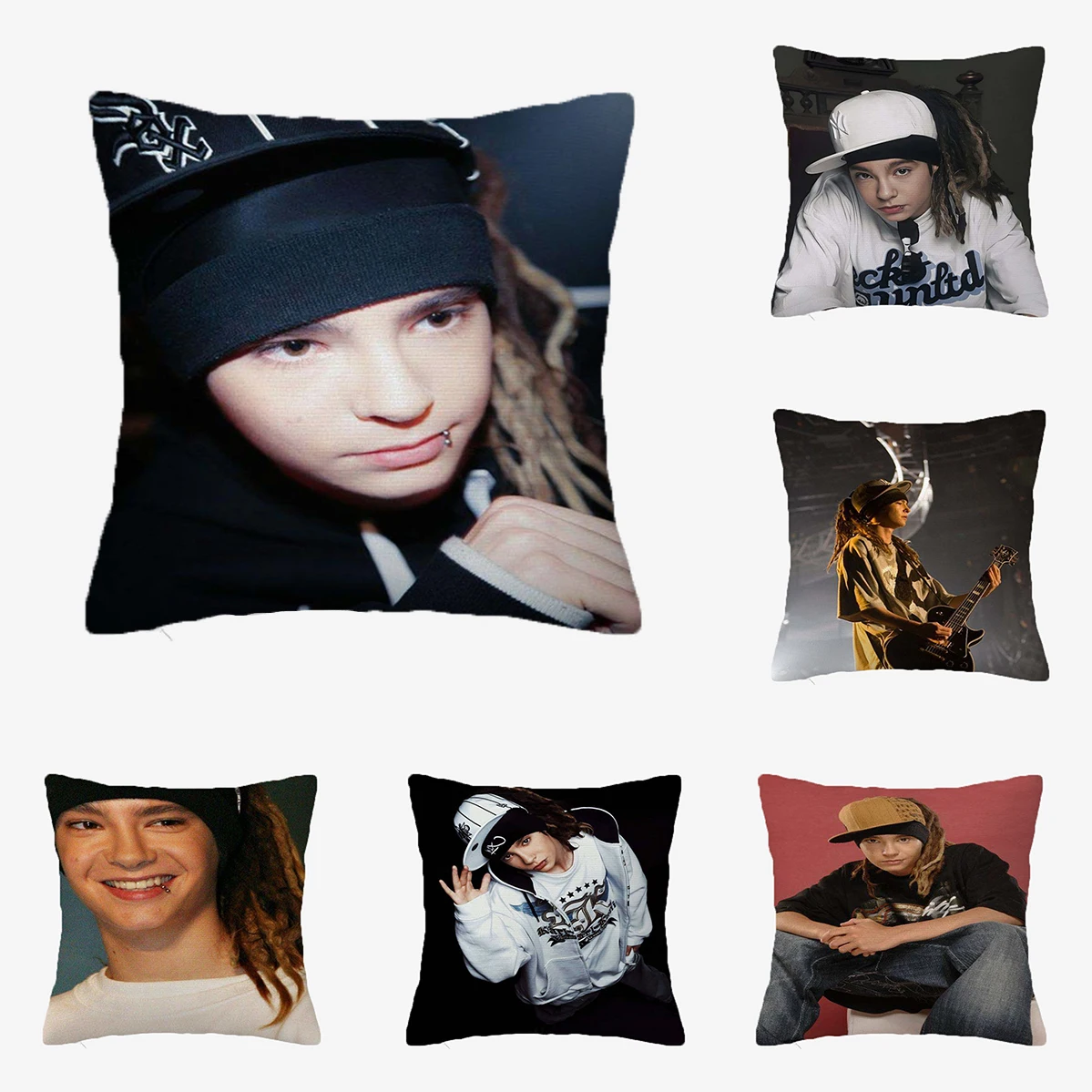 

Tokio Hotel Band Tom Kaulitz Body Pillow Covers for Bed Pillows Home Decoration Short Plush Cushion Cover Decorative Pillowcases