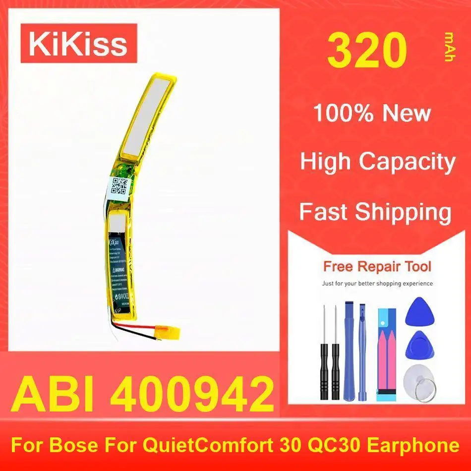 

Kikiss Battery 320Mah ABI 400942 For Bose Quietcomfort 30 QC30 Earphone