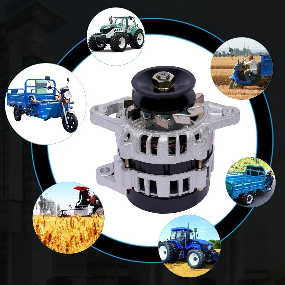 

Permanent Magnet Generator 24V 2KW 4500rpm Brushless AC/DC Generators Two Wheel Pure Copper Motor for Agricultural Vehicle Part