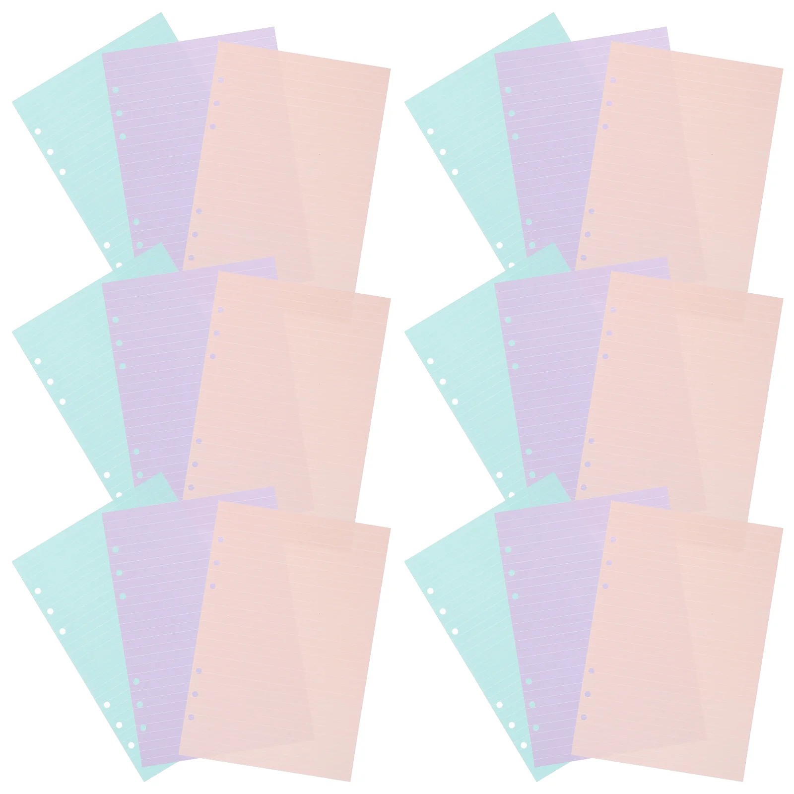 ورق إعادة التعبئة السلس 3 كتب فضفاضة ورقة المفكرة استبدال إدراج للكتابة العملي يوميات التقارير مقتطفات #3