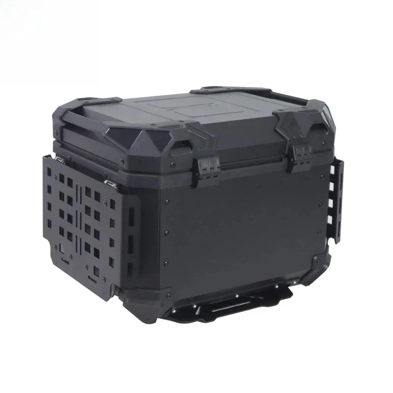 

Заводские мотоциклетные кофры 45 л с откидной пластиной и H-образными защитными уголками с обеих сторон