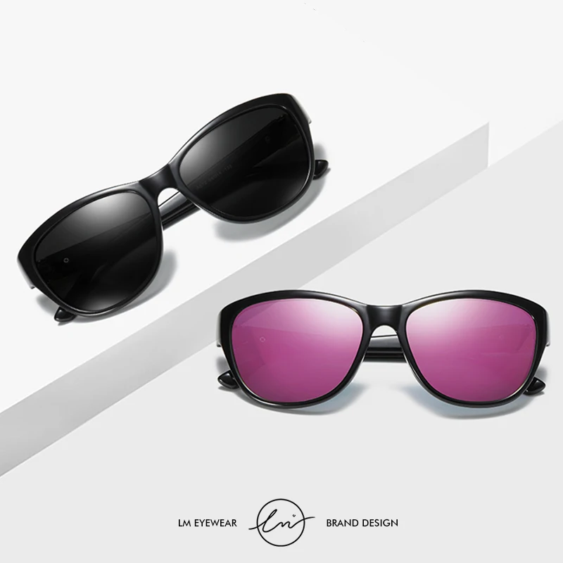 LM Cat Eye Sunglasses Women Fashion Chic Trending Good Quality Vintage Female Sun Glasses Cute UV400 lunette de soleil femme