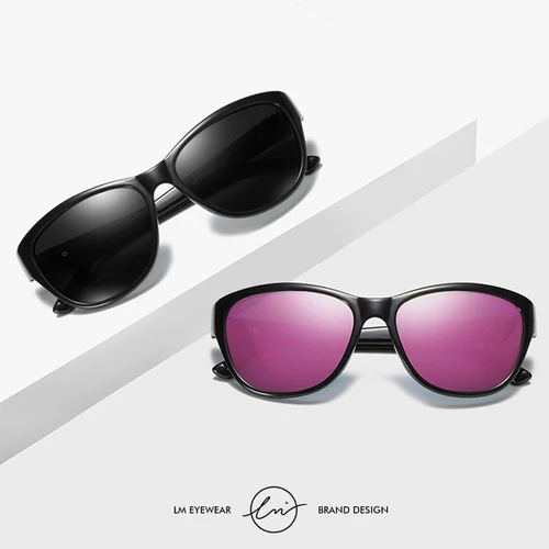 Imagen 2 del producto LM gafas de sol tipo ojo de gato para mujer, moda elegante, tendencia de buena calidad, gafas de sol Vintage para mujer, bonitas gafas de sol UV400 para mujer
