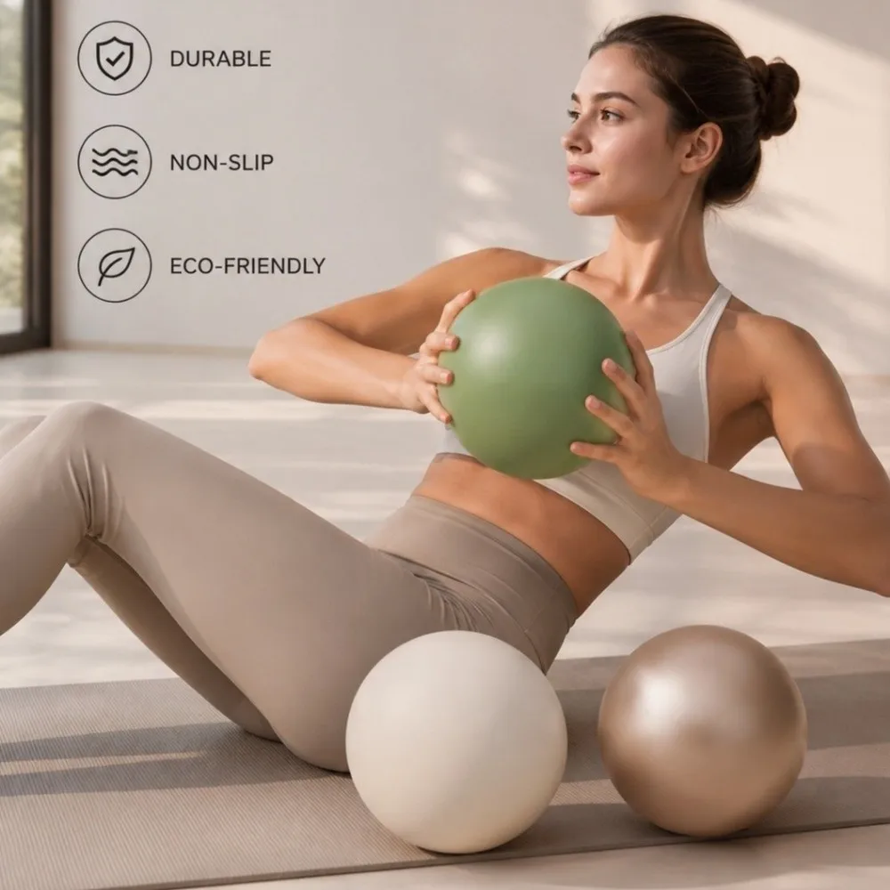 Sports 22 cm Yoga Ball Inflatable Soft Pilates Ball Slip Resistant Thickened Fitness Pilates Ball Pelvic Floor Muscle Training