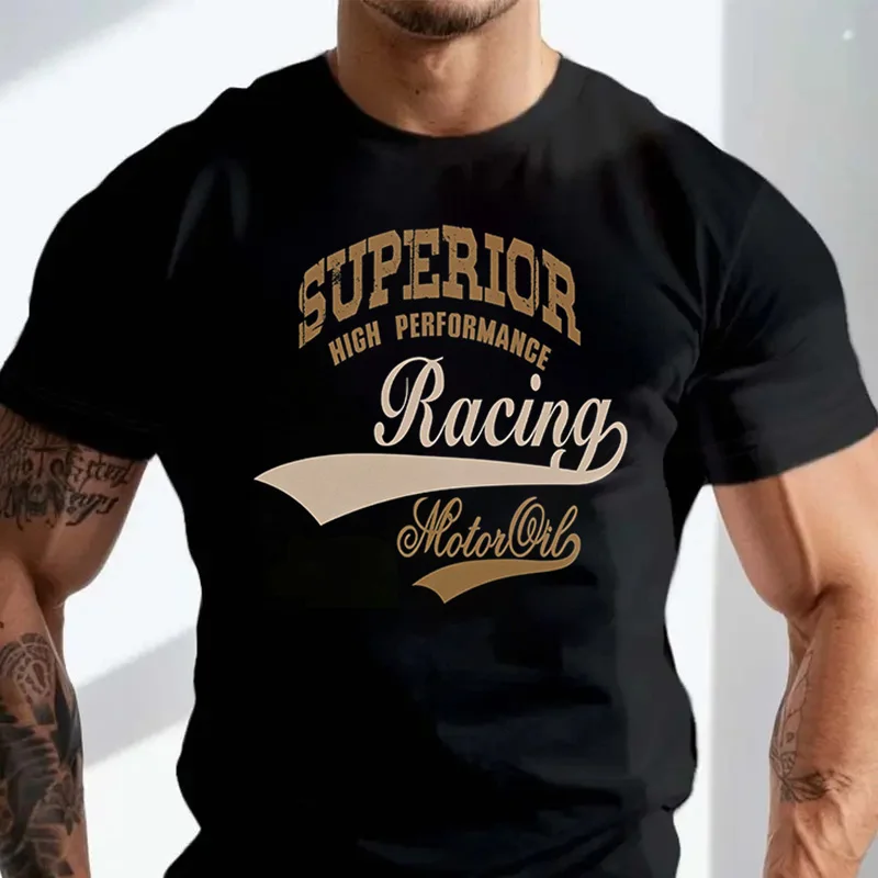 

Vintage Mens T-shirt Motorcycle Superior High Performance Tshirt Cotton Short Sleeve O-neck Casual Tee