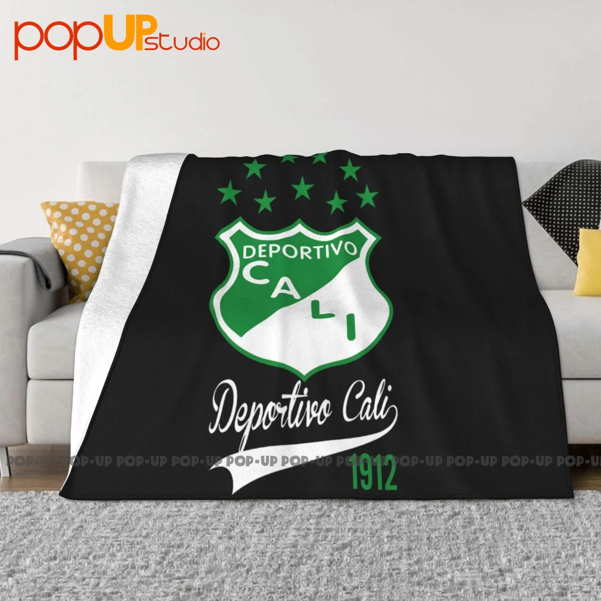 Deportivo Cali De Colombia Futbol Soccer Blanket Soft Flannel Four Seasons Cover Blanket Sleeping Sheets