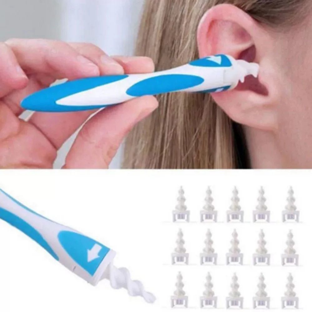 Ear Wax Remover Tool Ear Cleaner With Soft Silicone 16 Replacement Tips Simply To Grab Extract Earwax