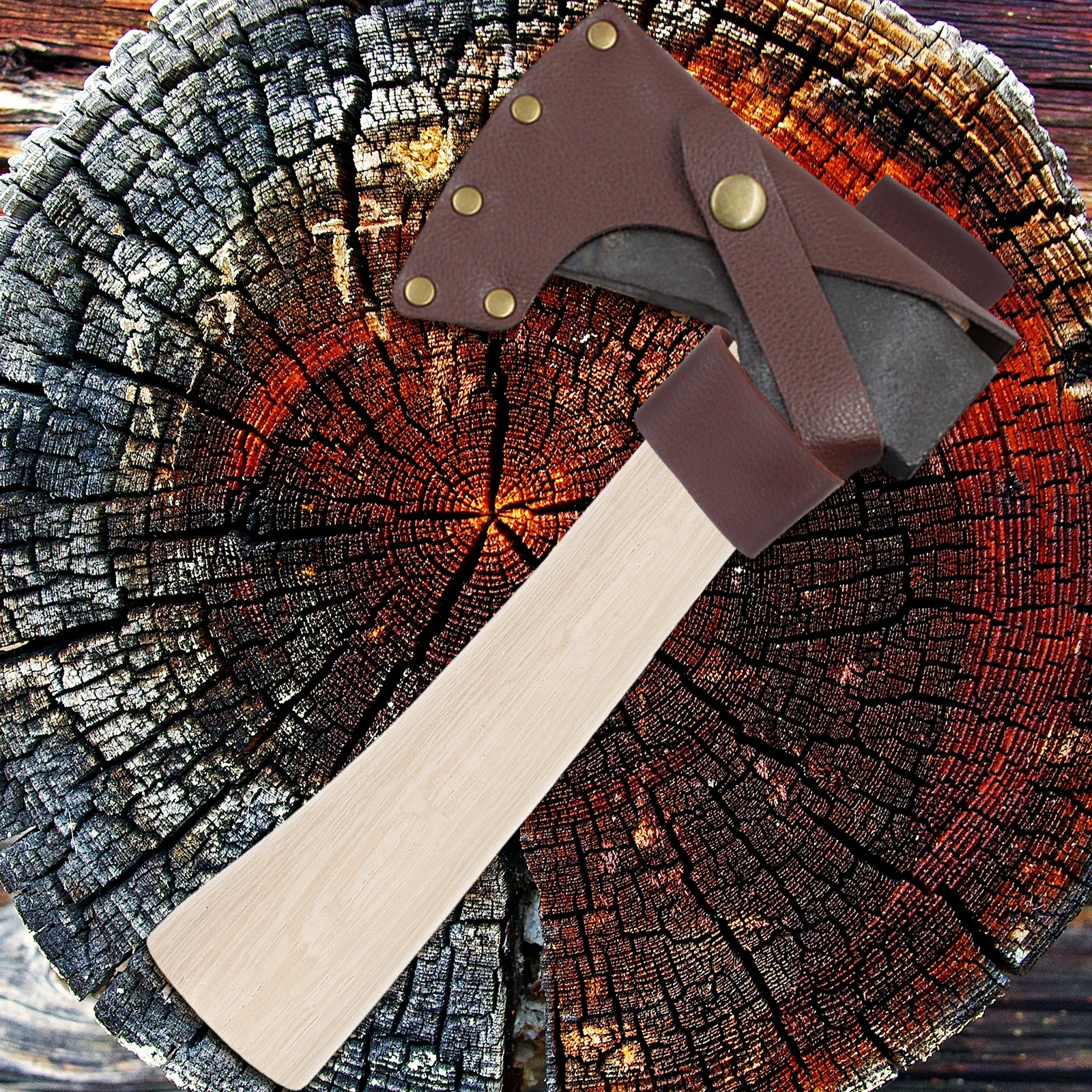 

Axe Handle Replacement Durable Wooden Handles for Hatchet Ergonomic Non Slip Design Suitable Camping Outdoor Accessories Repair