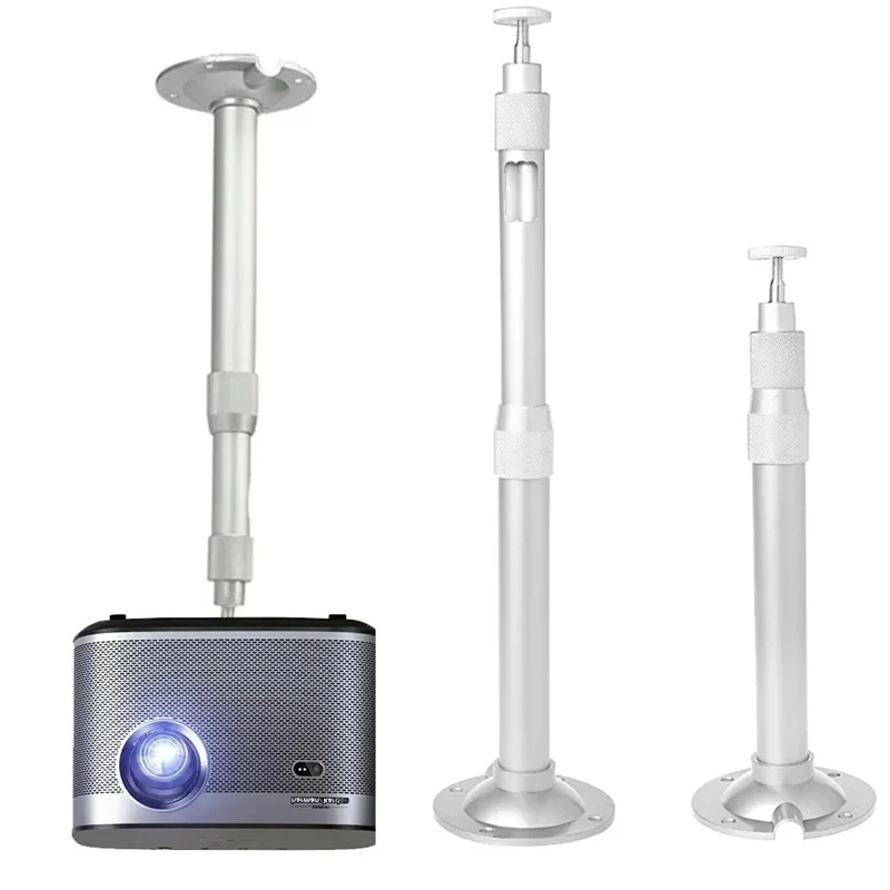 Ceiling/Wall Mount Projector Monitor Aluminum Alloy Telescopic Stand Bracket Extension Monitoring Pole Camera Bracket 20-80cm - Image 2