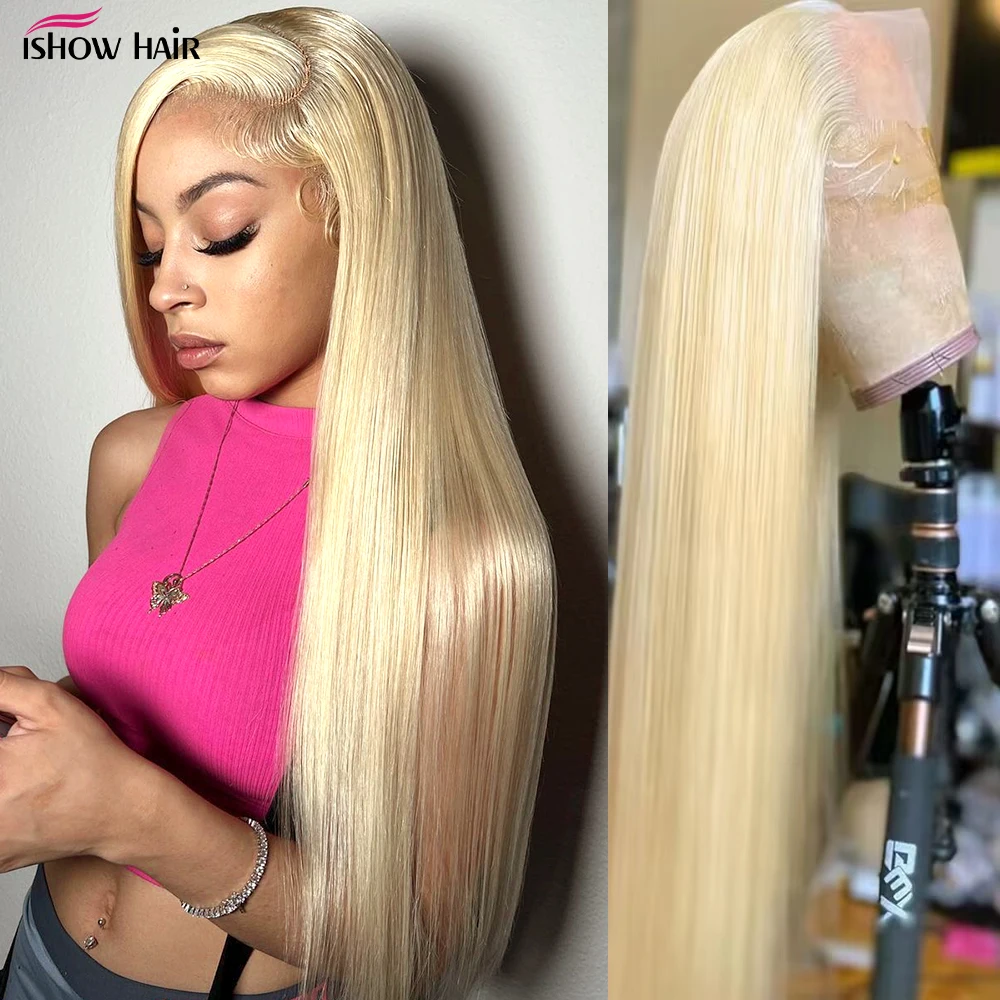 

Ishow 613 Blonde Lace Frontal Wig 13x4 Lace Front Human Hair Wigs 13x6 613 Blonde Straight Wig Human Hair Wigs Lace Front