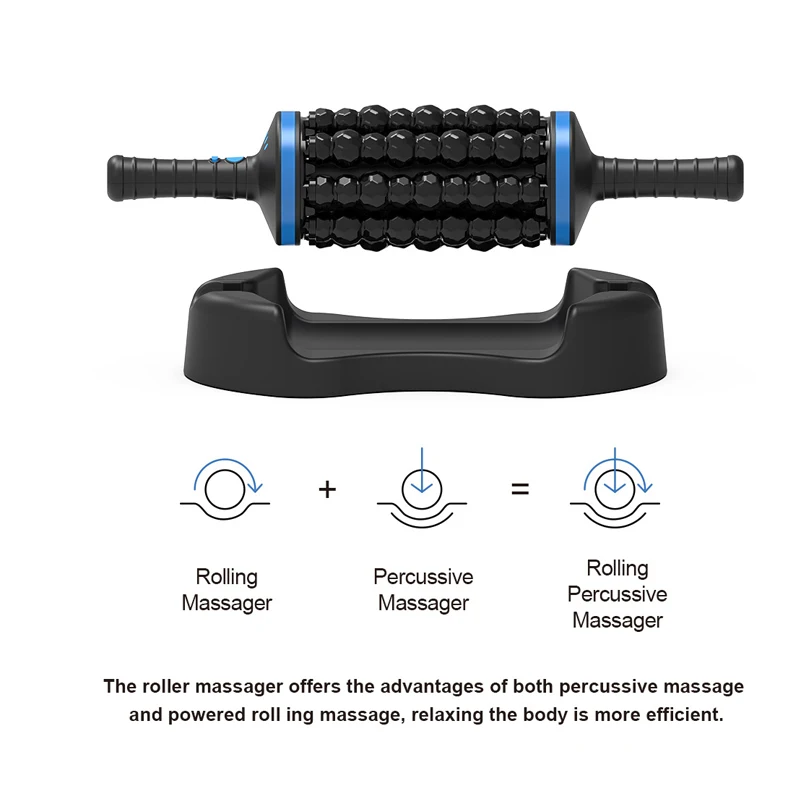 Customizable  Handheld Back Massager for Muscles Rolling Percussive Massager Powered Muscle Roller Massager Whole Body M