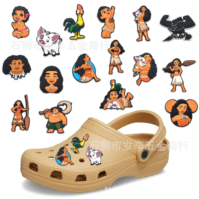 MINISO Moana Series for Shoe Charms Accessories DIY Decoration for Classic Clogs Bag Bubble Slides Sandals Girls X-mas Gifts image 5