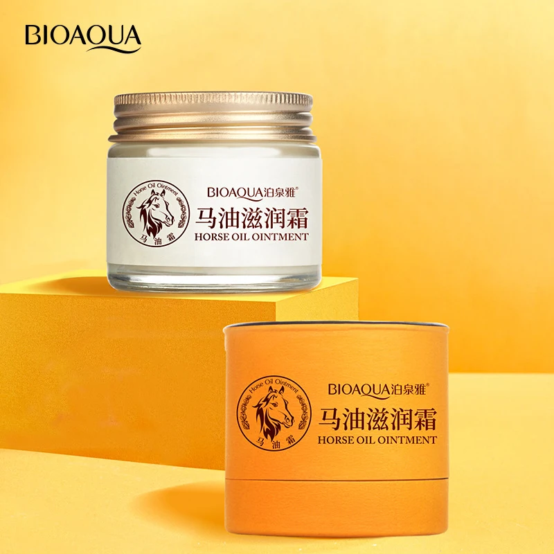 BIOAQUA-crema Facial hidratante, aceite de caballo, crema para el cuidado de la piel, cuerpo, mano y pie