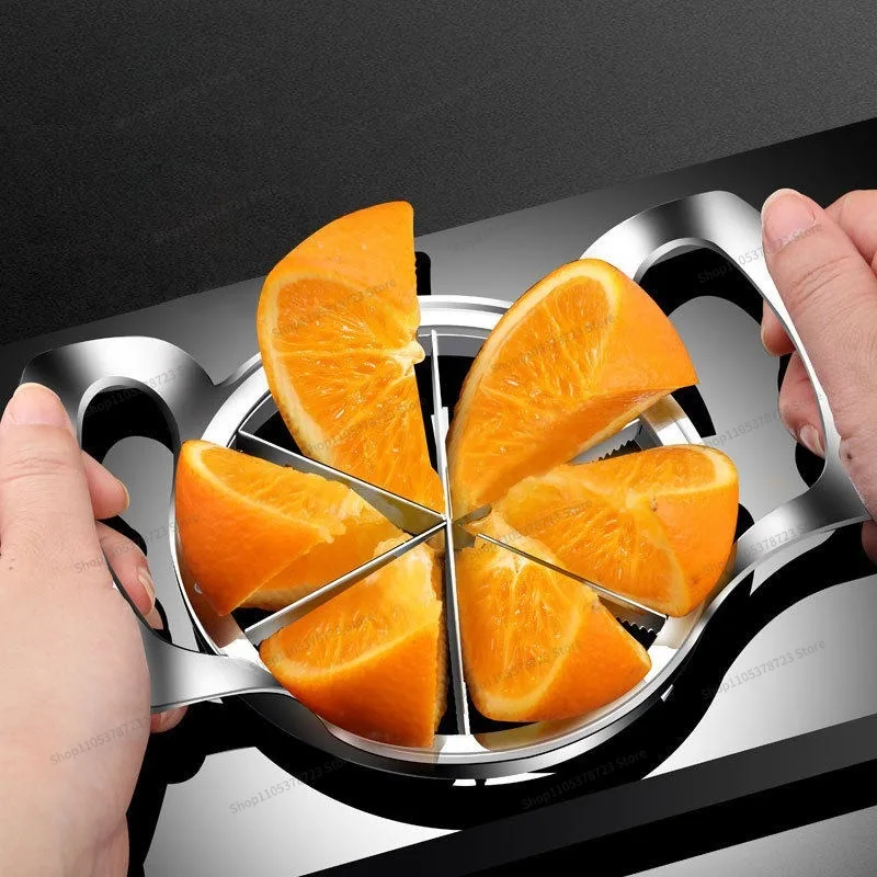For 304 Stainless Steel Orange Cutter, Multi-purpose Kitchen Fruit Cutting Artifact