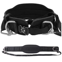 Cinturón de inmersión negro para dominadas y sentadillas, soporte de cintura, soporte Lumbar de neopreno, entrenamiento de fuerza de levantamiento de pesas, rodamiento de 300 libras